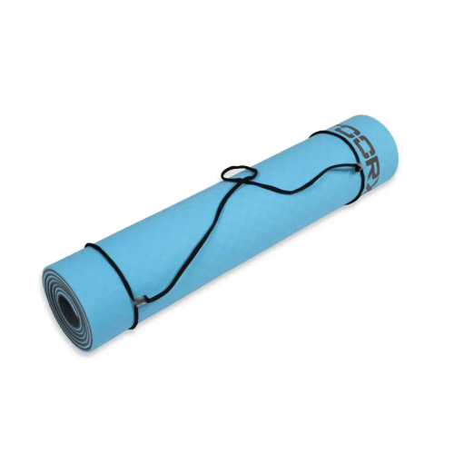Коврик для фитнеса  Toorx Yoga Professional TPE 183 х 60 х 0,6 см Azzurro/Antracite (MAT-183) - фото №4